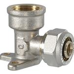 RACCORDO A COMPRESSIONE GOMITO C/FLANGIA FEMM. 20 X 1/2" MULTISTRATO