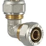 RACCORDO A COMPRESSIONE GOMITO DOPPIO 26  X 26 MULTISTRATO