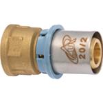 RACCORDO A PRESSARE ACQUA DIRITTO FEMM. MM. 16 X 1/2" PER MULTISTRATO "UNIDELTA"