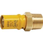 RACCORDO A PRESSARE GAS DIRITTO MASCHIO MM. 20 X 1/2" PER MULTISTRATO