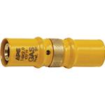 RACCORDO A PRESSARE GAS DIRITTO DOPPIO MM. 20 X 20 PER MULTISTRATO "APE"