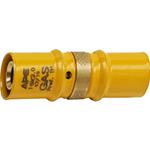 RACCORDO A PRESSARE GAS DIRITTO DOPPIO RIDOTTO MM. 20 X 20 PER MULTISTRATO "APE"