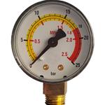 MANOMETRO GAS 1/4" D. 50 ATT/LATERALE 0-6BAR