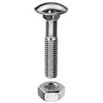 BULLONE T/TONDA UNI 5731 INOX A2 MM. 5 X 16 QUADRO SOTTO TESTA
