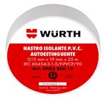 NASTRO ISOLANTE WURTH MM.19 X 25M BIANCO