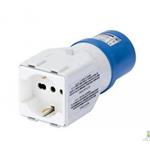 SPINA/ADATTATORE INDUSTRIALE 2P+T + SCHUKO BLU (ELIMINARE)