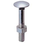 BULLONE T/TONDA UNI 5731 ZINCATO 4.8 MM. 10 X 60 QUADRO SOTTO TESTA