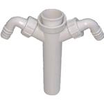 ATTACCO LAVATRICE + LAVASTOVOGLIE PVC PER SIFONE MOPLEN 