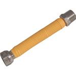 FLESSIBILE INOX GAS 1/2" M. F. MM. 220/420 RIVESTITO