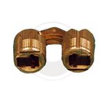 CERNIERA MOBILE CILINDRICA OTTONE A SCOMPARSA MM. 14