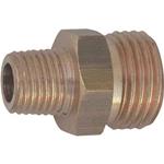 NIPLES OTTONE GIALLO 1/4" X 1/2" DX/SX REGOLATORE GAS