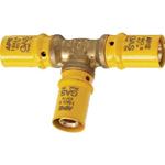 RACCORDO A PRESSARE GAS TEE 3 VIE MM. 16 X 16 X 16 PER MULTISTRATO