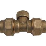 RACCORDO POLIETILENE OTTONE A TEE FEMMINA 20 X 1/2" X 20