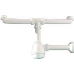 SIFONE MOPLEN A 2 VIE 1"1/4 S/PILETTA + ATT. LAVATRICE