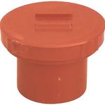 TAPPO PVC ARANCIO A VITE X ISPEZIONE C/GUARNIZIONE MM. 160