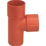TEE PVC ARANCIO MM. 100 X SCARICO