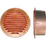 AERATORE/GRIGLIA RAME TONDO MM. 100 C/BOCCAGLIO IN PVC