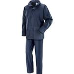 KIT IMPERMEABILE POLIURETANO PANTALONE + GIACCA TG. L BLU