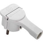 SPINA SCHUKO VOLANTE 90° BIANCA