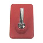 GANCIO ADESIVO PLASTICA 1 POSTO 