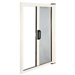 ZANZARIERA A MOLLA ORIZZONTALE CHIUSURA A GANCIO 250 X 160 MARRONE