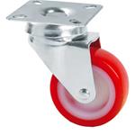 RUOTA PER MOBILE C/PIASTRA ARANCIO GIREVOLE NYLON/POLIURETANICO MM. 60 (MAX KG. 50) "AVO"