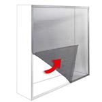 ZANZARIERA C/ADESIVO 150 X 180 "ECCO" NERO IRS