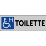TARGHETTA ADESIVA 150 X 50 "TOILETTE DISABILI"