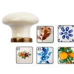 POMOLINO IN PORCELLANA TONDO FIORE AZZURRO