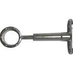 REGGITUBO ARMADIO MM. 25 CROMATO APP. TONDO PASSANTE APERTO MM. 55