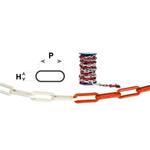 CATENA PLASTICA MM. 6 BIANCA/ROSSA X PALETTO PARAPEDONALE