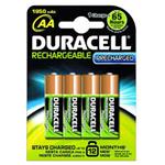 BATTERIA DURACELL RICARICABILE STILO AA 2450MAH (PZ.=4)