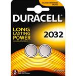 BATTERIA BOTTONE DURACELL ELETTRONICA 3V CR2032 LITIO CF=2PZ. 