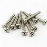 VITE METRICA T/BOMBATA DIN 7985 IMP. A CROCE INOX A2 MM. 2.5 X 10 DA MODELLISMO