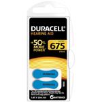 BATTERIA BOTTONE DURACELL ACUSTICA 675 BLU