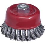 SPAZZOLA D'ACCIAIO A TAZZA RITORTA IMPORT MM. 75