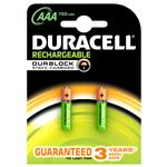 BATTERIA DURACELL RICARICABILE MINISTILO AAA 750MAH PZ=2