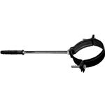 CANNA FUMARIA NERO MM. 80 - COLLARE NERVATO NERO MM. 80 PER STUFA A PELLET