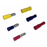 CAPICORDA/TERMINALE PARZ. ISO. INNESTO ROSSO CILIND. FEMMINA 0.25-1.5 MMQ 