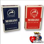 CARTE DA GIOCO "BACARÀ" PLASTIFICATE FN. ROSSO MODIANO