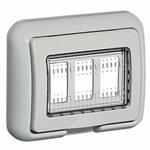 FEB MAGIC - PLACCA/CALOTTA IP55 3M C/VITI BIANCO