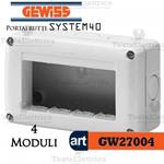 GEWISS - SCATOLA A PARETE 4 MODULO