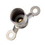 PORTALAMPADE PORTAVIROLA E10 C/ALETTA IN METALLO