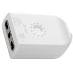 PRESA COMPACT VOLANTE 2P+T 10A BIANCA