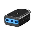 PRESA COMPACT VOLANTE BIVALENTE 2P+T 10/16A NERA