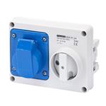 GEWISS - PRESA INTERBLOCCATA 220V 16A 2P+T IP44 BLU S/SCAT.