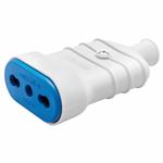 GEWISS - PRESA VOLANTE BIVALENTE 2P+T 16A BIANCA