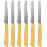 COLTELLO DA TAVOLA MANICO ARANCIO PZ. 6 MAROB