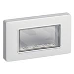 VIMAR PLANA - PLACCA/CALOTTA IP65 4M C/VITI BIANCA