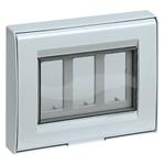 VIMAR 8000 - PLACCA/CALOTTA IP65 3M C/VITI BIANCA